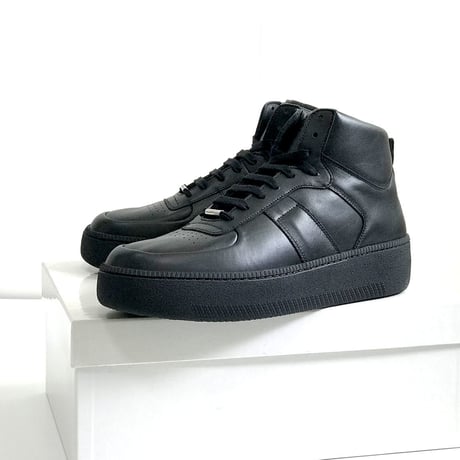 新品 maison margiela high cut sneakers black 42