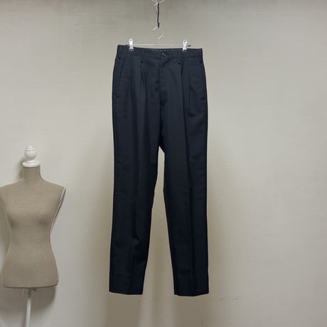 ys for men 2 tuck trousers black