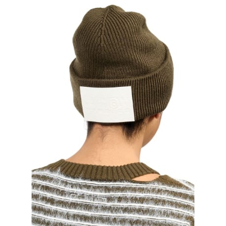 新品 mm6 maison margiela 2024aw logo beanie