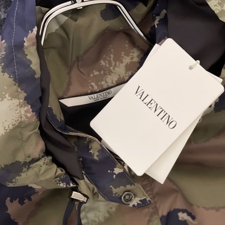 新品 valentino 2020aw camouflage pattern coat 46