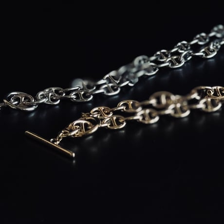 price down !!!!【import factory sample】anchor chain necklace gold
