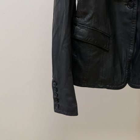 新品 S.W.O.R.D made in Italy leather jacket 44