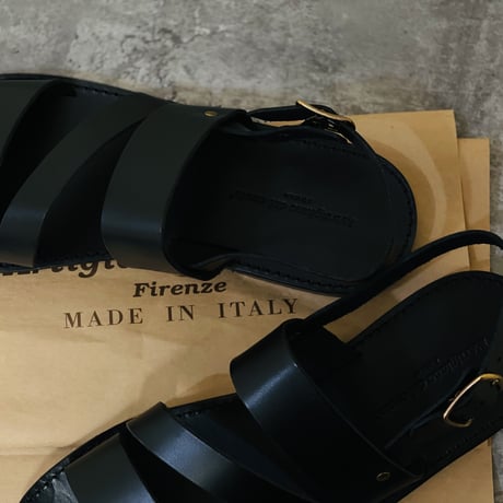 新品 hand made Italy leather sandal 41