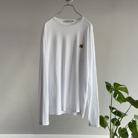 maison kitsune fox drop shoulder tops L