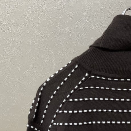 新品 alessandro dellacqua 2021aw cashmere wool design knit brown