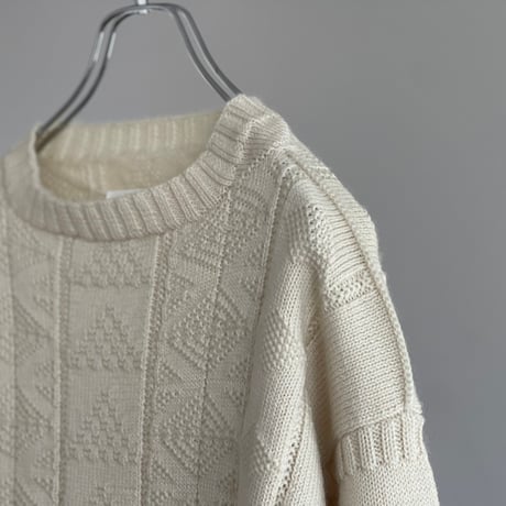新品 maison margiela 2022aw "白タグ" aran knit M