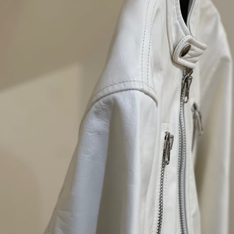 新品 mm6 maison margiela 2020ss leather jacket