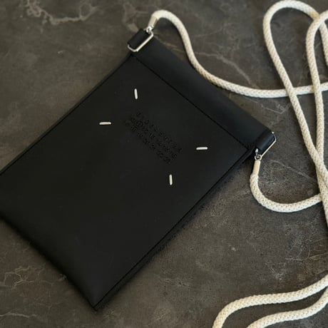 maison margiela logo shoulder pouch