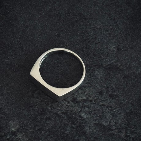 "atelier sample" sterling silver 925 signet ring "square” 14号