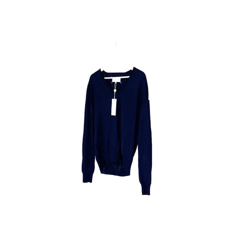 新品 maison margiela knit navy M