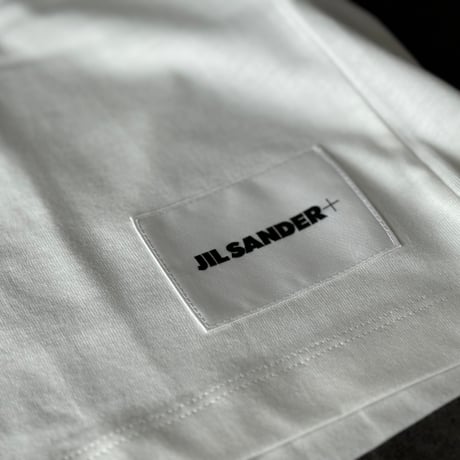 新品 jilsander + logo tops white M
