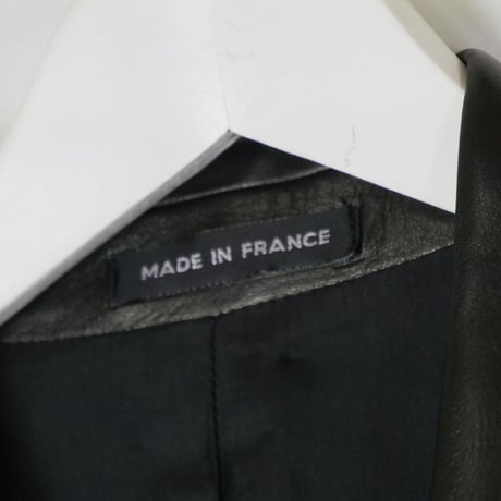 agnes b made in Flance leather set up suit