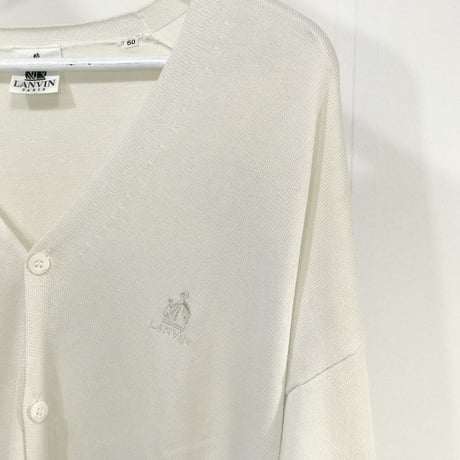 80-90s made in Flance lanvin drop shoulder cardigan