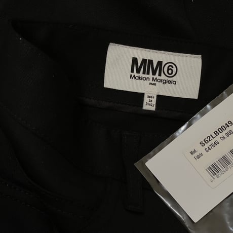 新品 mm6 maison margiela 2020aw white leather pach trousers