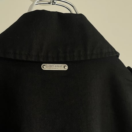 saint laurent paris 2016ss linen spring coat