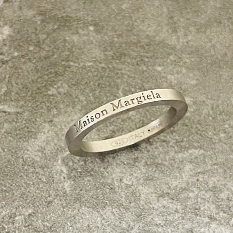 新品 maison margiela silver logo ring