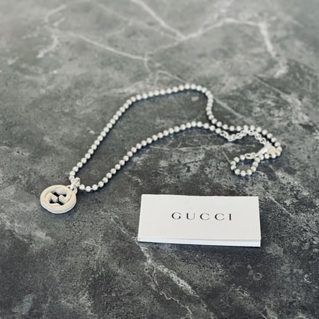 gucci interlocking G silver necklace