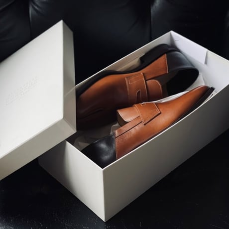 新品 maison margiela 2021ss tabi leather loafer 41