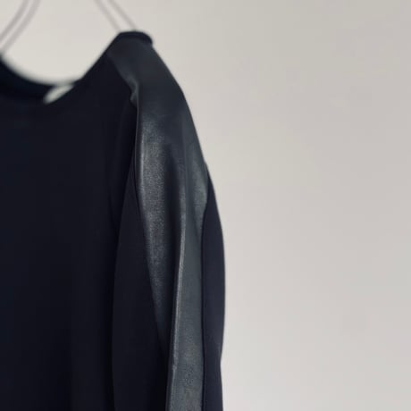 saint laurent paris leather switch sweat