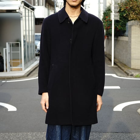BURBERRY cashmere wool coat  navy