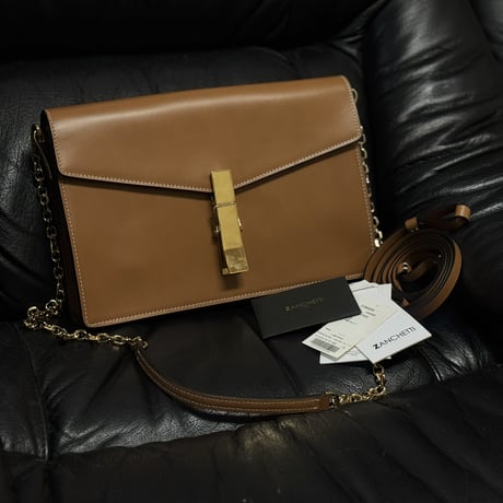 zanchetti leather shoulder bag