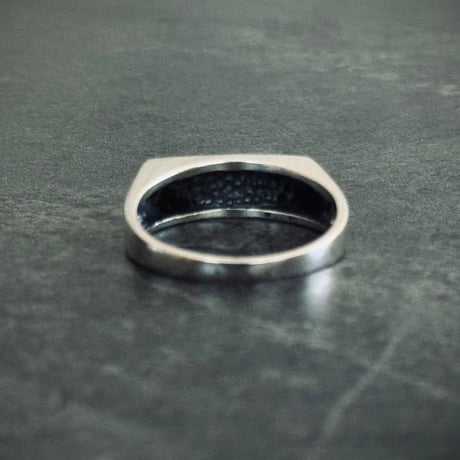 "atelier sample" sterling silver 925 signet ring "square” 14号