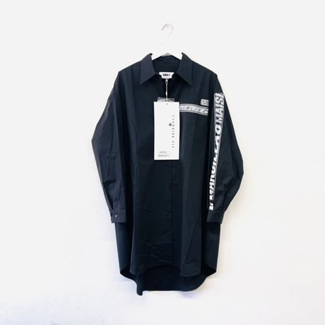 新品 mm6 maison margiela 2021ss over size long shirt