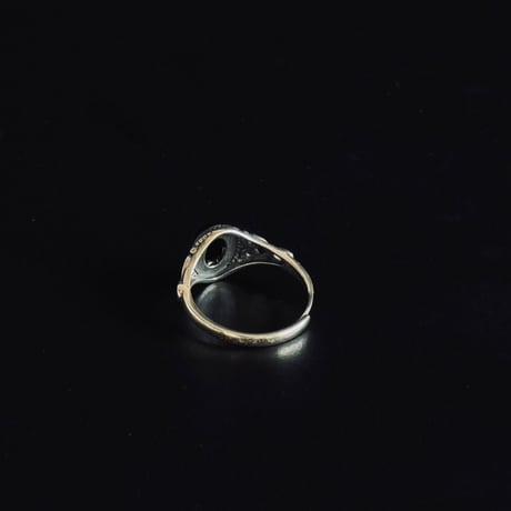 【more price down】factory sample "black onyx" silver 925 ring