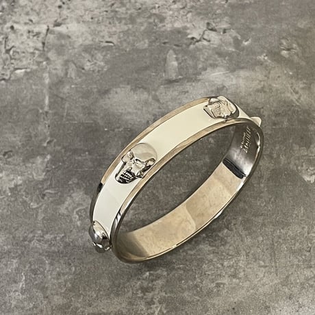 新品 alexander mcqueen 2021ss silver bangle