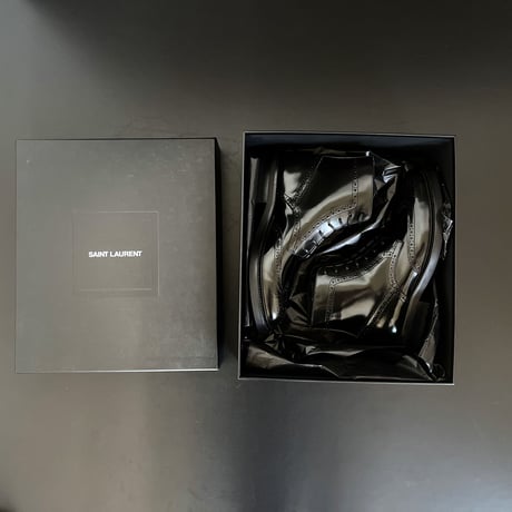 新品 saint laurent 2020aw leather boots 41