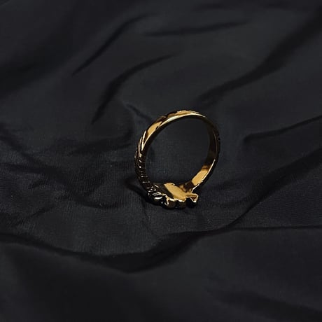 新品 saintlaurent 2021ss ring "b"