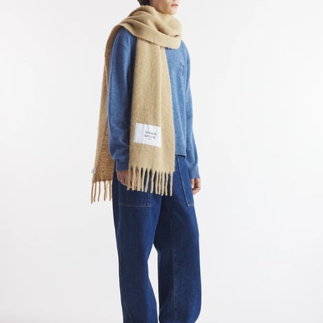 新品 maison kitsune 2024aw baby alpaca muffler