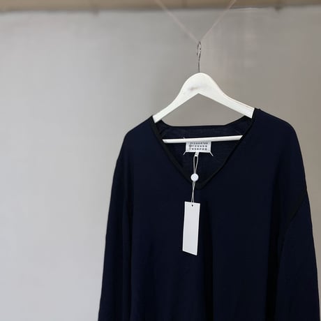 新品 maison margiela knit navy M