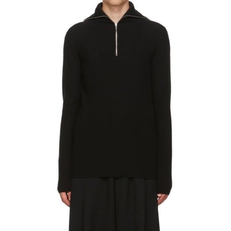 新品 jilsander half zip logo tops m
