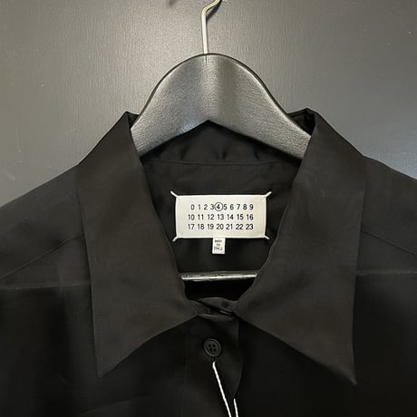 新品 maison margiela over size silk long shirt