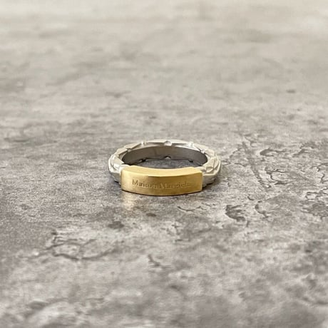新品 maison margiela 2022ss logo band ring 23号