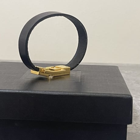 新品 saint laurent 2021ss leather bracelet