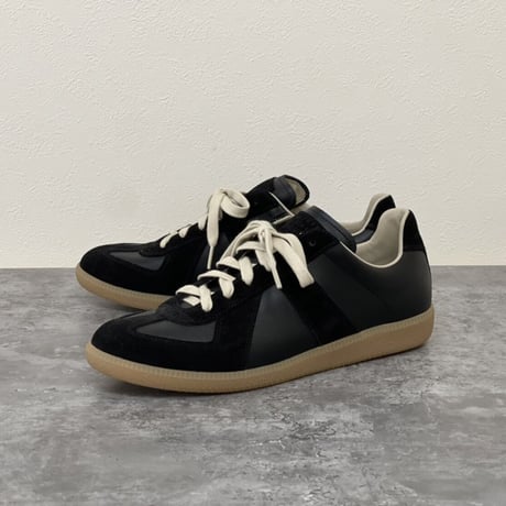 新品 maison margiela 2022aw replica german trainer black 40