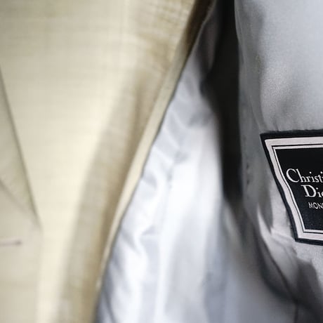 christian dior double set up suit green