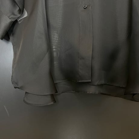 新品 maison margiela over size silk long shirt