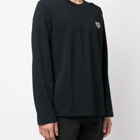 新品 apc  logo tops black