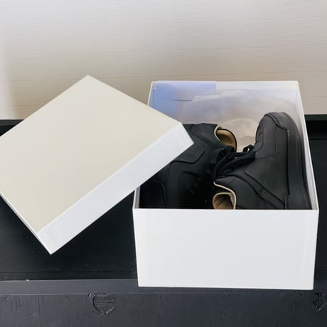 新品 maison margiela air force 1 type sneakers black 44