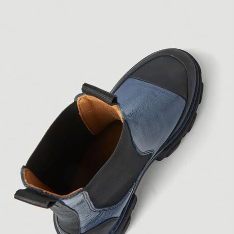 新品 ganni 2023ss leather side gore boots 41