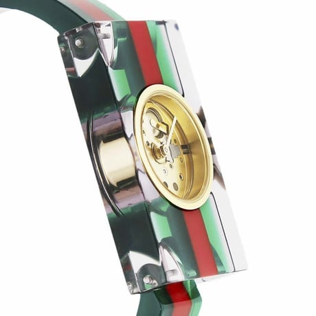 gucci acrylic web watch