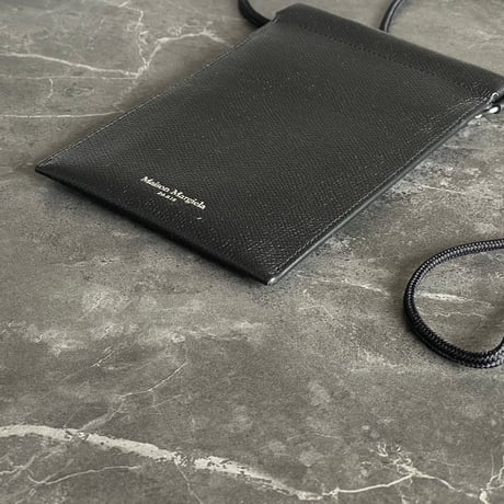 maison margiela leather shoulder pouch