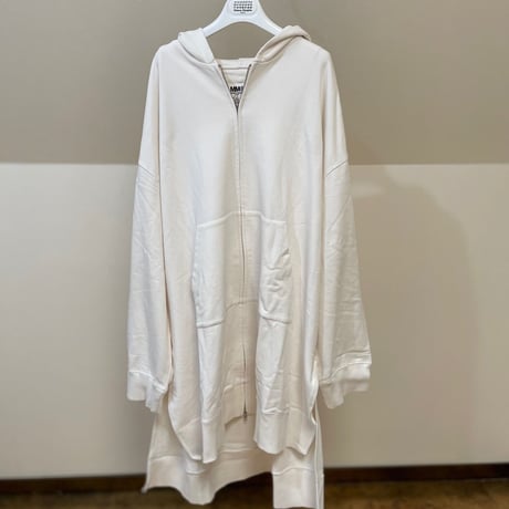 新品 mm6 maison margiela 19aw over size long hoodie XL
