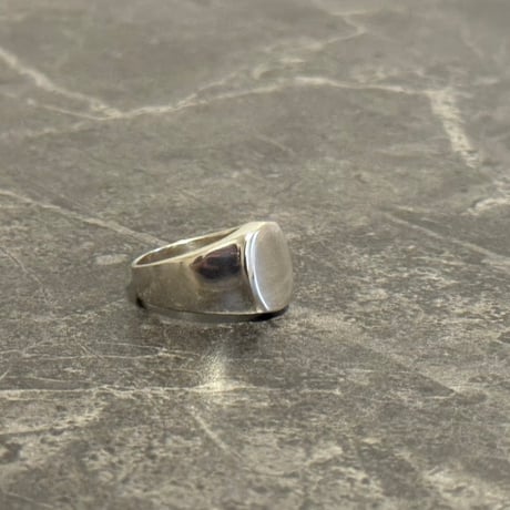 factory sample sterling silver 925 signet "oval" 14号