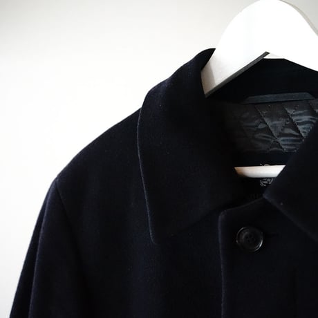 BURBERRY cashmere wool coat  navy