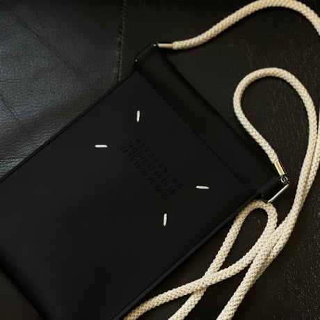maison margiela shoulder pouch black