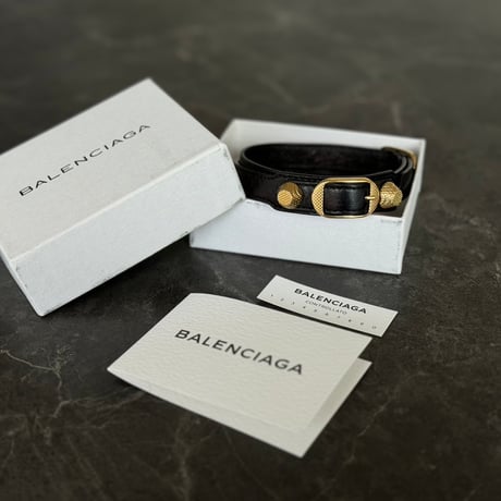 balenciaga leather bracelet